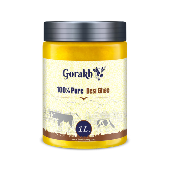 GORAKH Pure Desi Ghee 1 Litre Jar